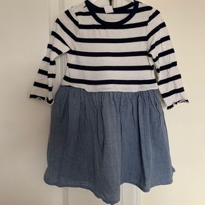 Gap 3T Navy Striped Dress